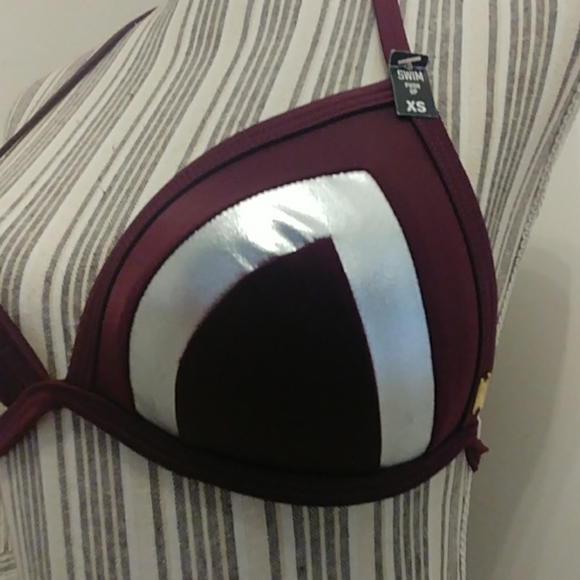 PINK Victoria's Secret Other - PINK Victoria's Secret Plum Triangle Halter👙Top